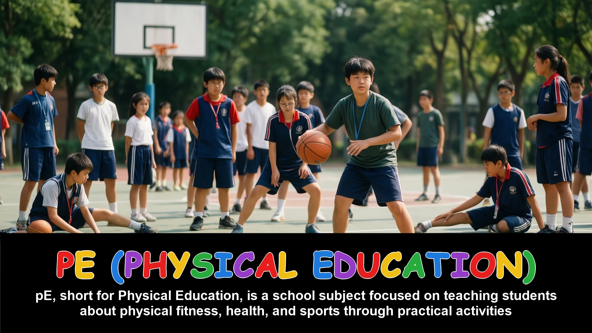 English Illustration for PE (physical education)